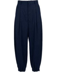 Moschino - Striped Pattern Wide-Leg Trousers - Lyst