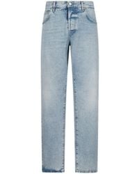 Pt Pantaloni - Pt Torino Logo Patch Straight-Leg Jeans - Lyst