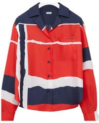 Loewe - Silk Geometric Pyjama Shirt - Lyst