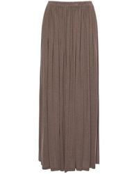Max Mara - Long Pleated Skirt - Lyst