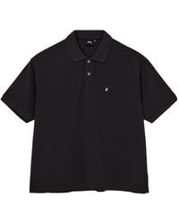 Stussy - Stüssy Logo Embroidered Polo Shirt - Lyst