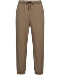 Moncler - Striped Stretch Jogging Trousers - Lyst