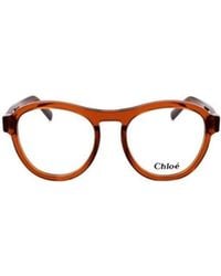 Chloé - Chloé Eyewear Round Frame Glasses - Lyst