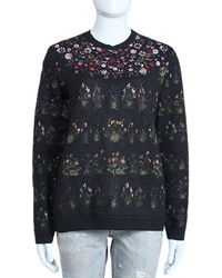 Valentino - Floral Jacquard Knitted Pullover - Lyst
