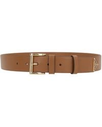Prada - Logo Plaque Square-Buckle Belt - Lyst