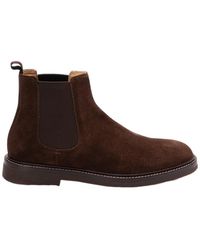 Brunello Cucinelli - Elasticated-Panel Chelsea Ankle Boots - Lyst