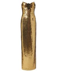 Rebecca Vallance - Gloria Sequined Floral-Applique Gown - Lyst