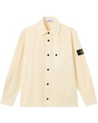Stone Island - Corduroy-Texture Chest-Pocket Shirt - Lyst