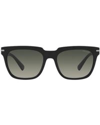 Prada - Logo Plaque Square-Frame Sunglasses - Lyst