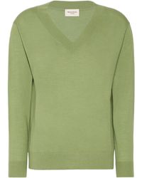 Weekend by Maxmara - Wool, Silk And Cashmere V-Neck Sweater - Lyst