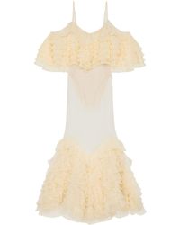 Givenchy - Long Ruffled Dress - Lyst