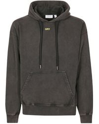 Off-White c/o Virgil Abloh - Graphic-Print Cotton Hoodie - Lyst