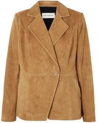 Nour Hammour - Double-Breasted Asymmetrical Suit Jacket - Lyst