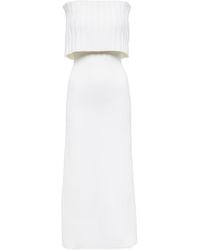 Safiyaa - Risette Off-Shoulder Wool Midi Dress - Lyst