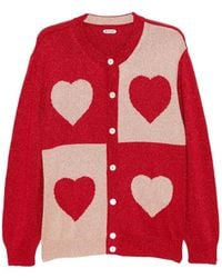 Bode - Hearts Lamé Cardigan - Lyst