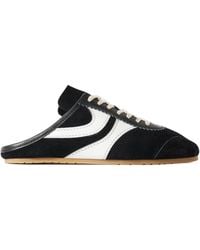 Dries Van Noten - Leather-Trimmed Suede Slip-On Sneakers - Lyst