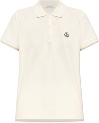 Moncler - Logo Patch Short-Sleeved Polo Shirt - Lyst