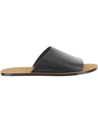 The Row - Charlie Leather Sandals - Lyst