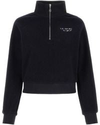 Sporty & Rich - Half-Zip Fleece Sweatshirt - Lyst