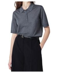 Loulou de Saison - Short-Sleeved Cashmere Polo Top - Lyst