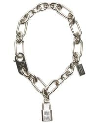 Acne Studios - Padlock Chain Bracelet - Lyst