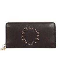 Stella McCartney - Logo-Print Faux-Leather Wallet - Lyst