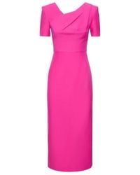 Roland Mouret - Short-Sleeved Mid-Length Dress - Lyst