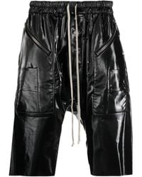 Rick Owens - Drawstring Drop-Crotch Shorts - Lyst