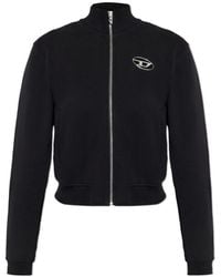 DIESEL - F-Flacin Zipped Sweatshirt - Lyst