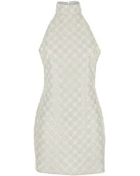 ROTATE BIRGER CHRISTENSEN - Cream-Colored Dress With Sequins - Lyst