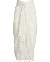 Melissa Odabash - Pareo Tassel Scarf - Lyst