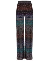 Missoni - Zig-Zag Pattern Straight Leg Pants - Lyst
