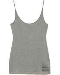 Burberry - Ekd Scoop-Neck Cotton Top - Lyst