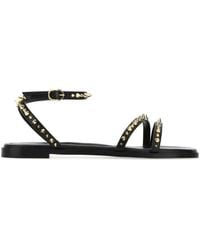 McQueen - Studded Flat Sandals - Lyst