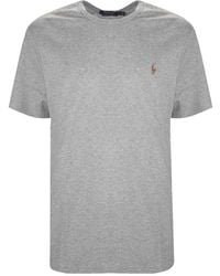 Polo Ralph Lauren - Logo Embroidered Crewneck T-Shirt - Lyst