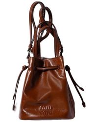 Miu Miu - Logo Clutch - Lyst