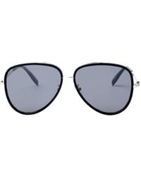 McQueen - Logo Details Sunglasses - Lyst