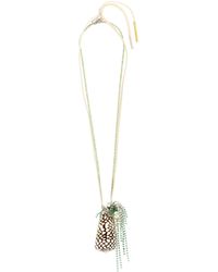 Dries Van Noten - Beaded Shell Pendant Necklace - Lyst