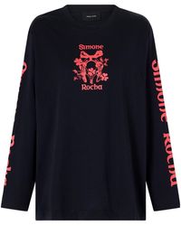 Simone Rocha - Logo-Printed Cotton-Jersey T-Shirt - Lyst