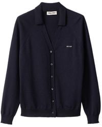 Miu Miu - Wool Cardigan - Lyst