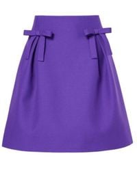 Valentino - Bow Skirt - Lyst