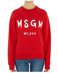 MSGM - Logo Hoodie - Lyst