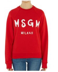 MSGM - Logo Hoodie - Lyst