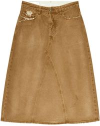 DIESEL - De-Pago-Mid Skirt - Lyst