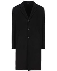 Prada - Wool Single-Breasted Coat - Lyst