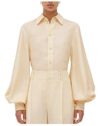 Bottega Veneta - Puff Sleeved Shirt - Lyst