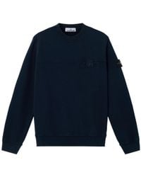 Stone Island - Logo-Patch Pocket Sweatshirt - Lyst