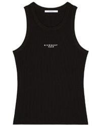 Givenchy - Paris Logo Printed Slim-Fit Tank Top - Lyst