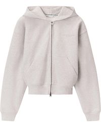 Alexander Wang - Embellished Zip-Up Hoodie - Lyst