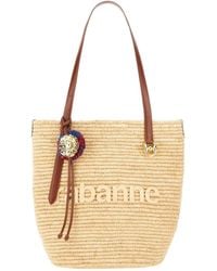 Rabanne - Woven Raffia Tote Bag - Lyst